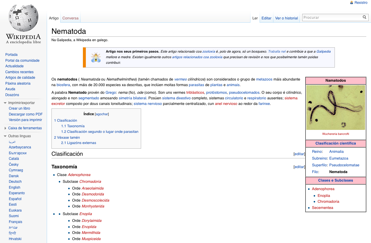 Nematoda | Recurso educativo 34347