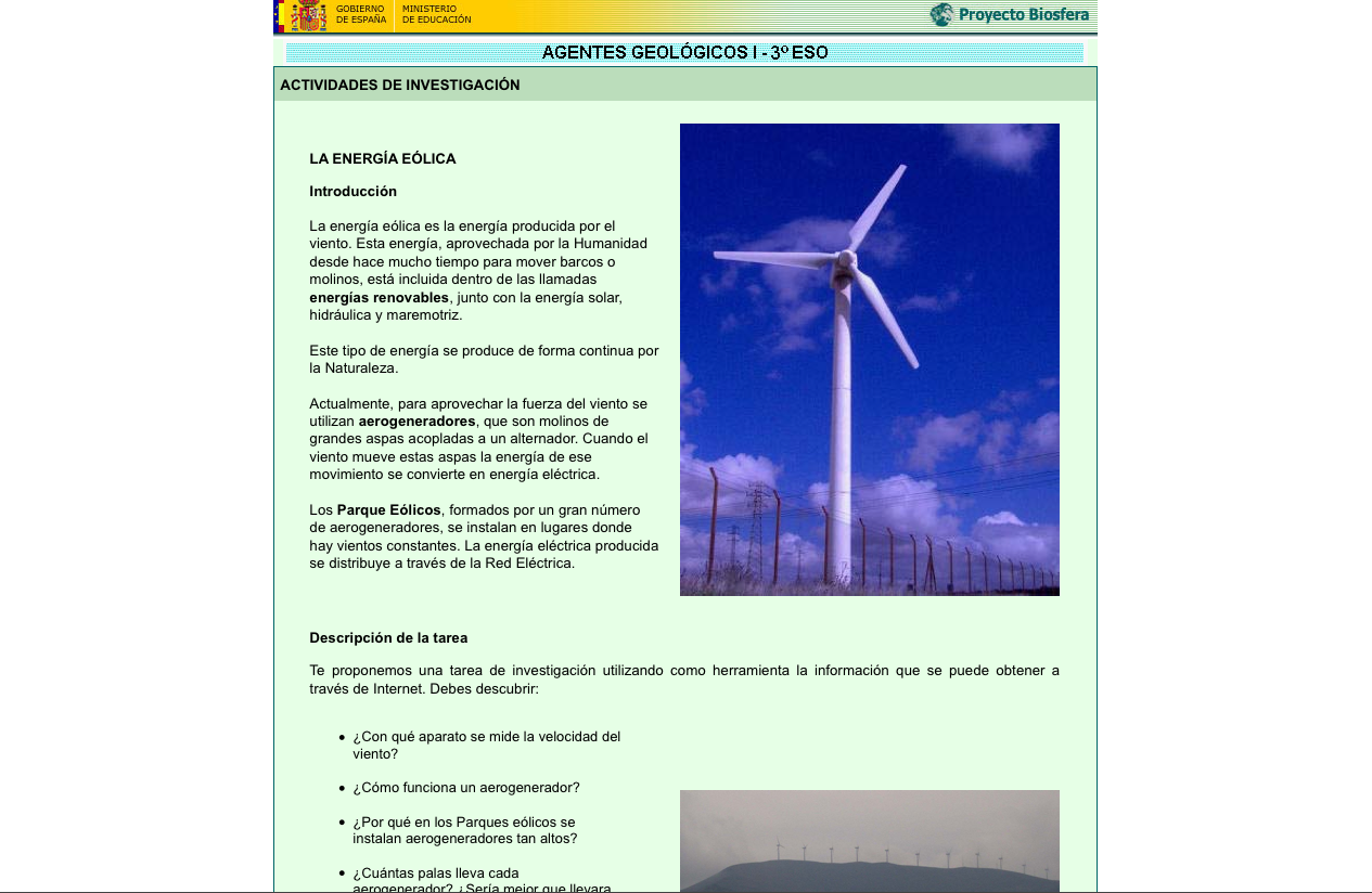 La energía eólica | Recurso educativo 35862