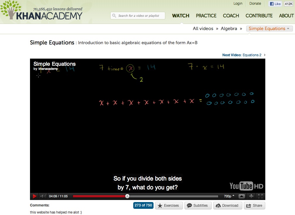 Video: Simple equations | Recurso educativo 40254