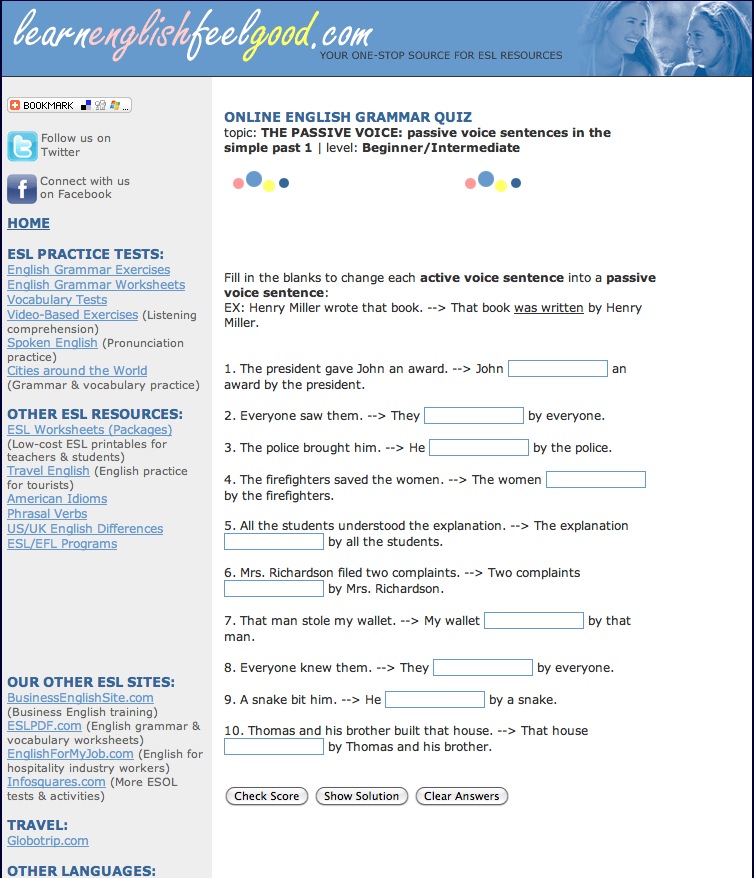 The passive voice | Recurso educativo 40404