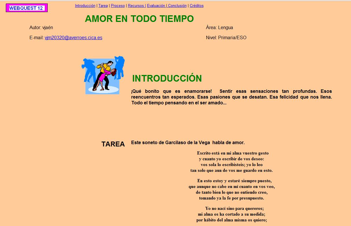 Verbos-AMOR EN TODO TIEMPO | Recurso educativo 42702
