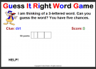 Game: Guess it right | Recurso educativo 43076