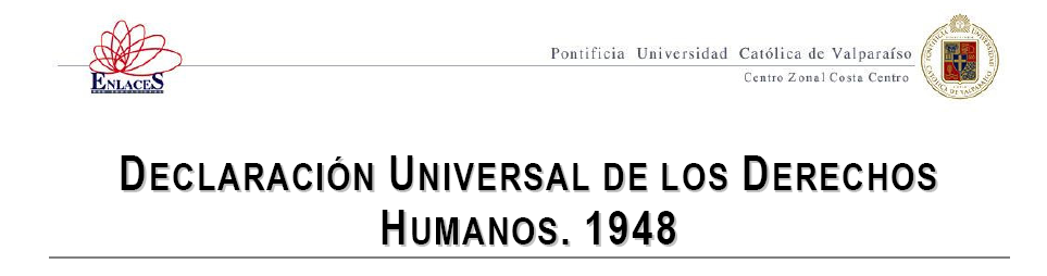 Declaración Universal de los Derechos Humanos. 1948 | Recurso educativo 44481