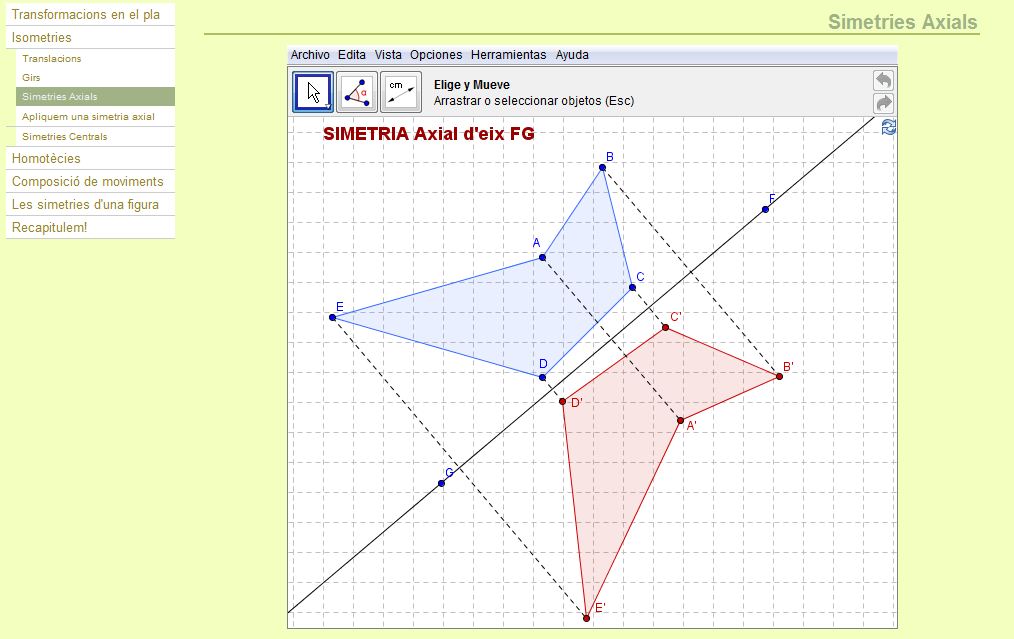 Simetria axial | Recurso educativo 44547