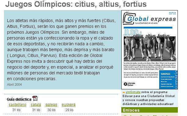 Juegos Olímpicos: citius, altius, fortius | Recurso educativo 44667