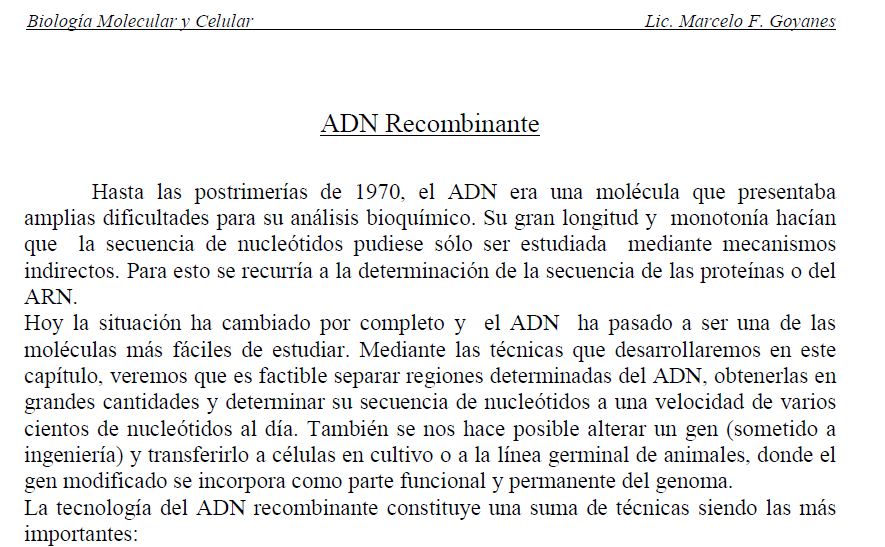 ADN recombinant | Recurso educativo 48077