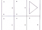 Ficha: formar triángulos con puntos | Recurso educativo 48988