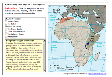 African Geographical regions | Recurso educativo 49601