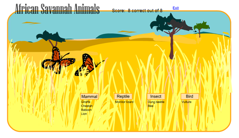 Game: African Savannah animals | Recurso educativo 49641