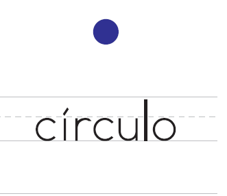 Lectoescritura de palabras: figura de círculo | Recurso educativo 50468