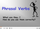 Phrasal verbs | Recurso educativo 23981