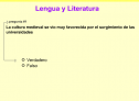 Lengua y literatura | Recurso educativo 24412