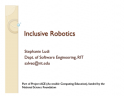 Strategies for Inclusion in Robotics | Recurso educativo 76302