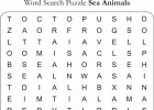 sea animals wordsearch | Recurso educativo 98097
