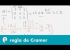 Regla de Cramer (ejercicio 1) | Recurso educativo 109490