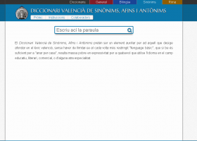 Diccionari Valencià de Sinònims, Afins i Antònims | Recurso educativo 346650