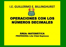 Operaciones con números decimales | Recurso educativo 681100