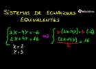 Sistemas de ecuaciones equivalentes | Recurso educativo 736345