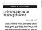 Información en un mundo globalizado | Recurso educativo 744029