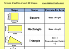 The surface area of 2D Shapes. | Recurso educativo 748116