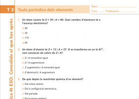 Taula periòdica dels elements | Recurso educativo 744539