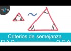 Triángulos semejantes ?criterios | Recurso educativo 762091