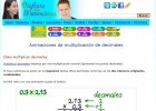Animaciones de multiplicación de decimales | Recurso educativo 775735