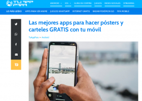 Aplicaciones per fer pòsters i cartells amb el mòbil | Recurso educativo 785740