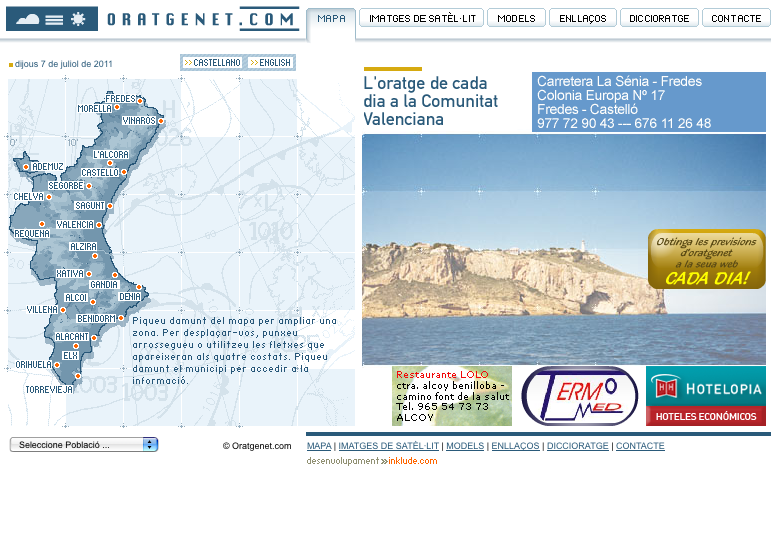 L'oratge de cada dia a la Comunitat Valenciana | Recurso educativo 33669