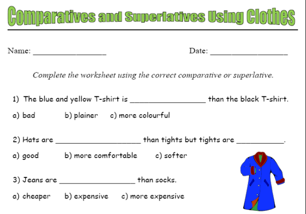 comparatives-and-superlatives-using-clothes-recurso-educativo-39839