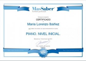 Curso de Piano. Nivel inicial | MasSaber | Recurso educativo 117305