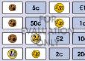 Juego didáctico: manipulación de monedas de euro | Recurso educativo 676436