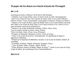 El paper de les dones en el Jesús de l'Evangeli | Recurso educativo 750756