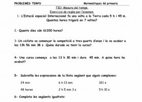 Problemes d'unitats de temps | Recurso educativo 774888